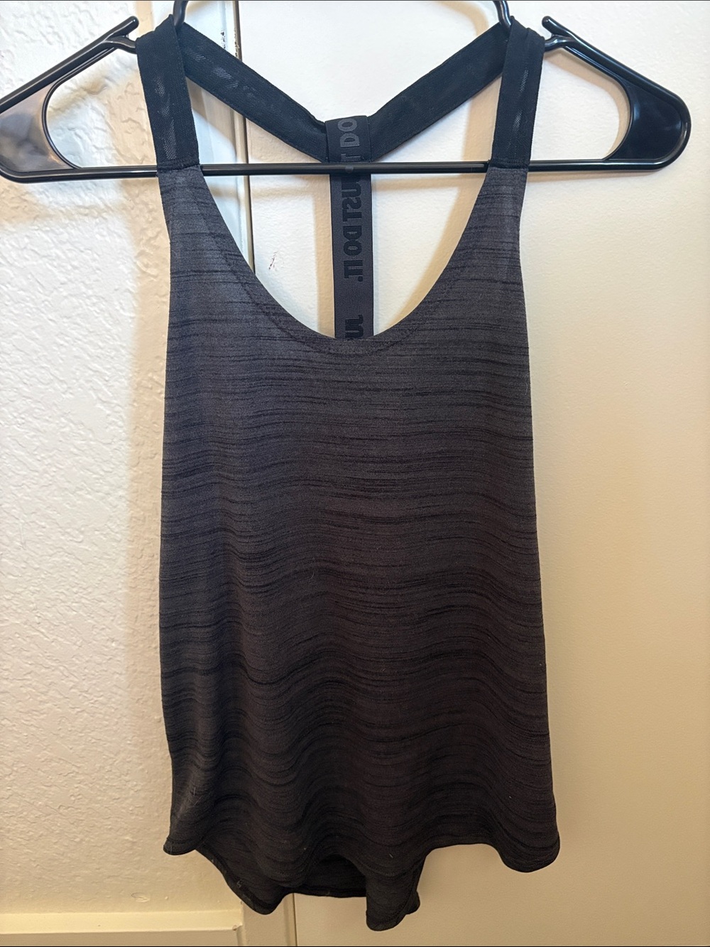 Nike Heathered Charcoal Racerback Tank Top